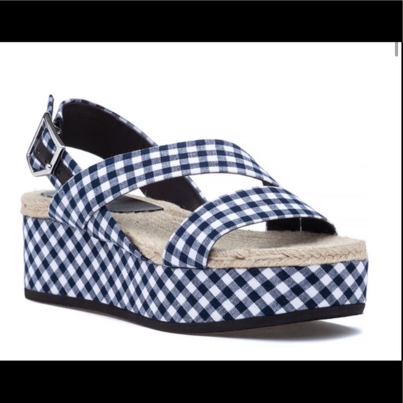 Rag and bone plaid platform sandals - Picture 2 of 3